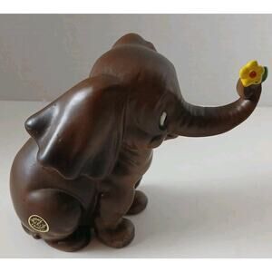 Josef Original Large Elephant With A Flower